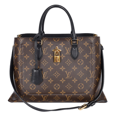 Monogram Flower Zipped Tote MM
