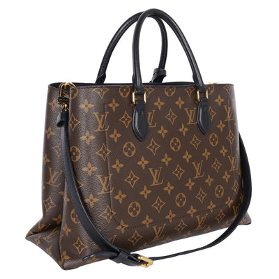 Monogram Flower Zipped Tote MM