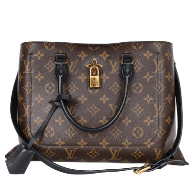 Monogram Flower Zipped Tote MM