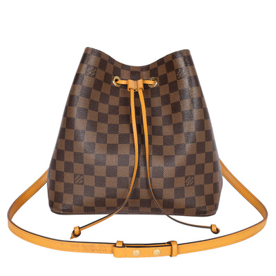 Damier Ebene Neonoe MM Safran