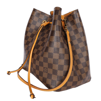 Damier Ebene Neonoe MM Safran