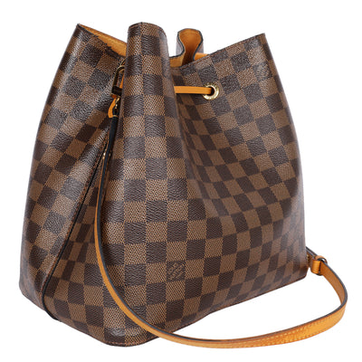 Damier Ebene Neonoe MM Safran