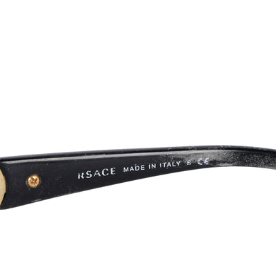 Versace Black Acetate 4256-B Medusa Embellished Gradient Oversized Sunglasses