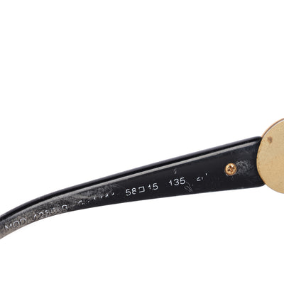 Versace Black Acetate 4256-B Medusa Embellished Gradient Oversized Sunglasses