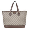 GG Supreme Monogram Textured Calfskin Ophidia Shoulder Tote
