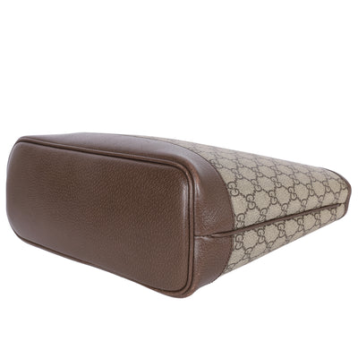 GG Supreme Monogram Textured Calfskin Ophidia Shoulder Tote