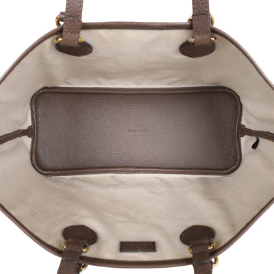 GG Supreme Monogram Textured Calfskin Ophidia Shoulder Tote