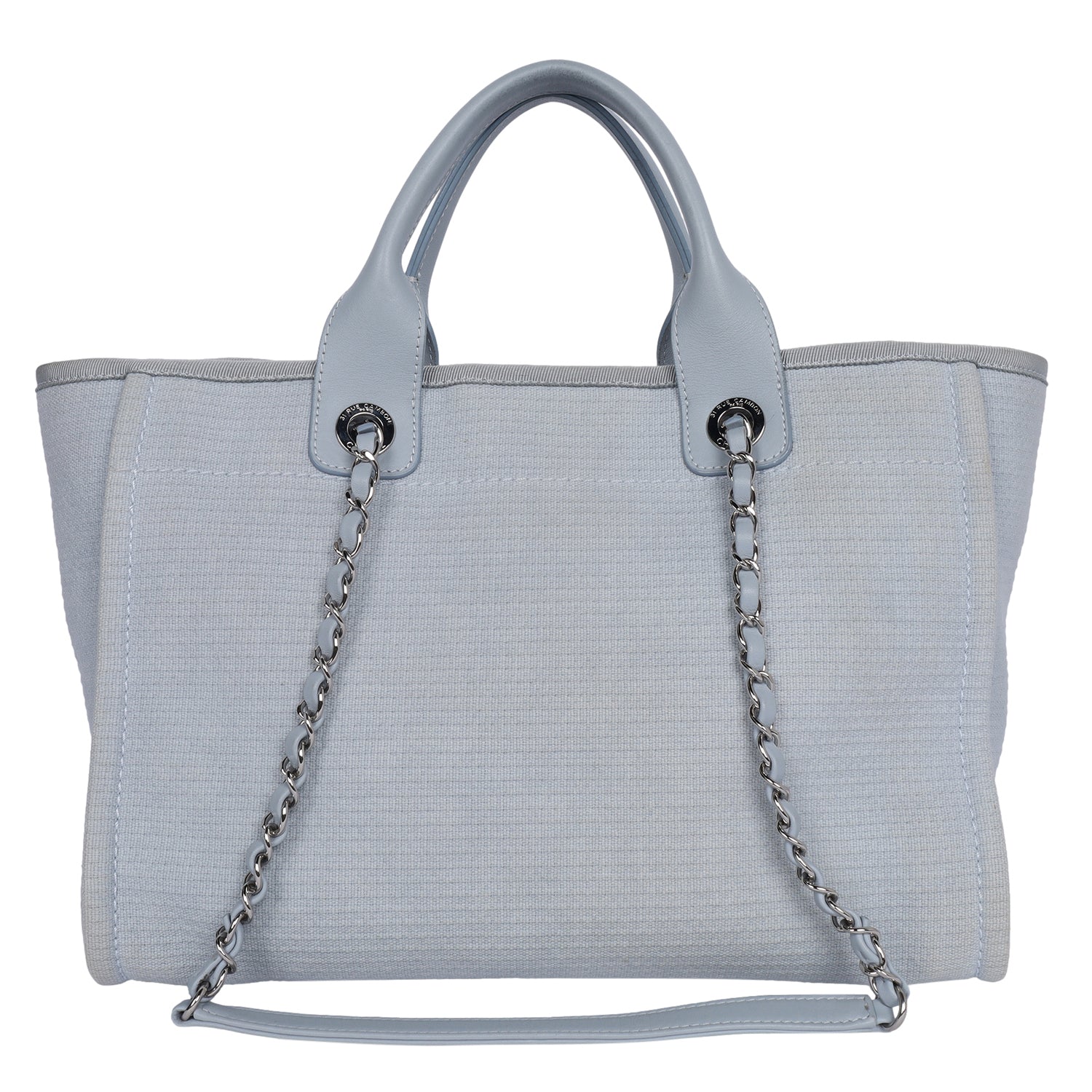 Medium Deauville Tote Baby Blue (Authentic Pre-Owned)