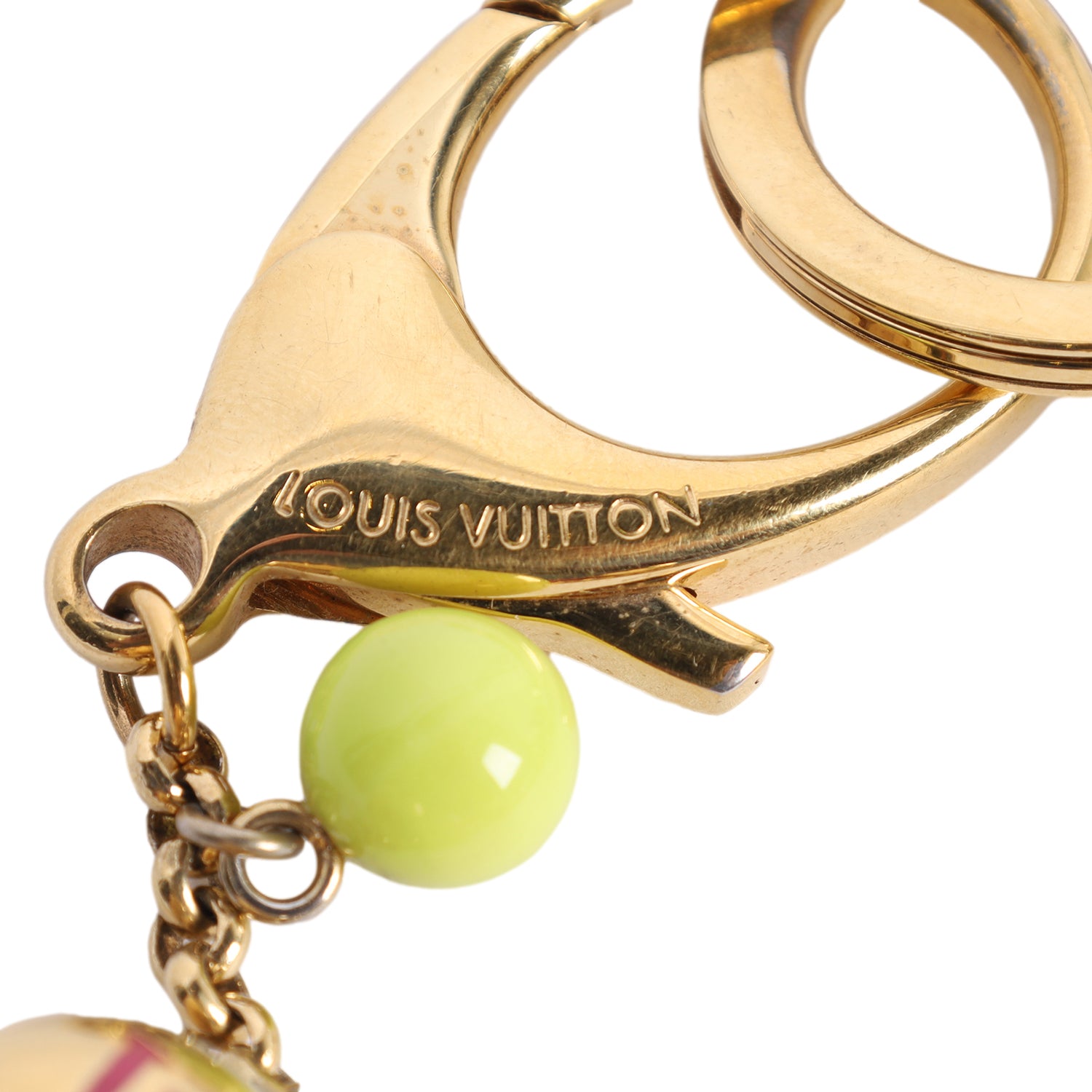 Louis Vuitton Charm Porto Cre Chenne Grullo Metal/Enamel Gold x Multicolor Unisex (Authentic Pre-Owned)