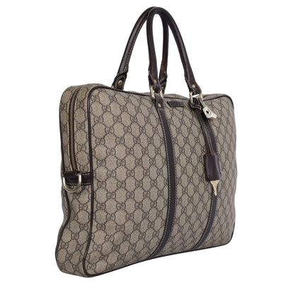 GG Canvas Monogram Briefcase Travel Bag