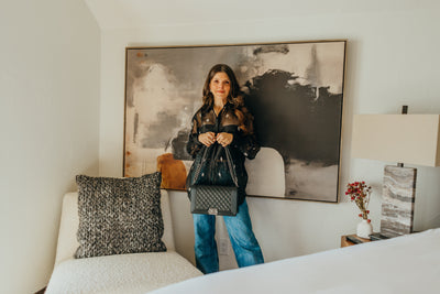 Caviar Quilted Large Boy Flap Bag Black