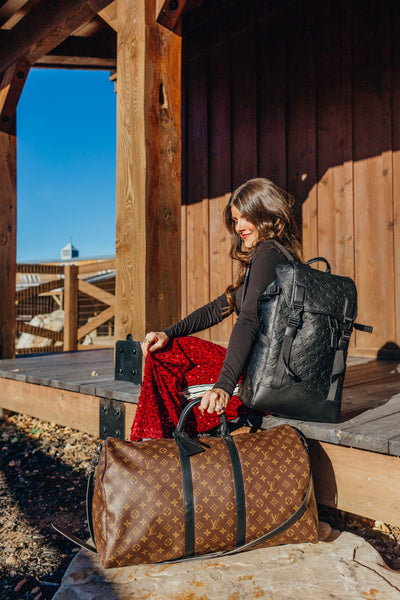 Monogram Macassar Keepall Bandouliere 55