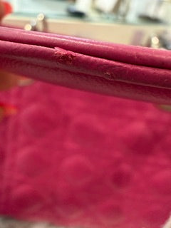 Lady Dior Leather Shoulder Bag