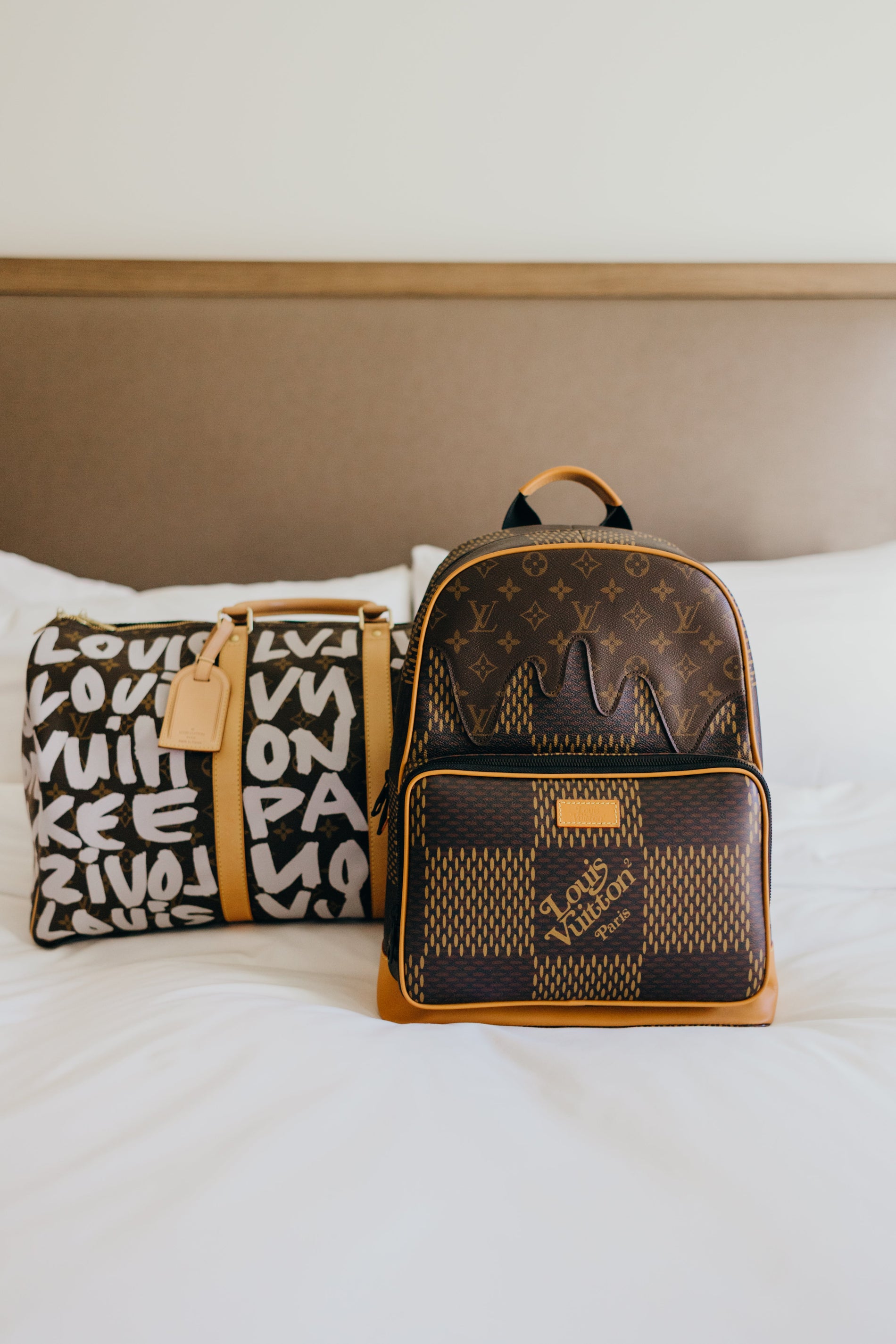 louis vuitton campus backpack LOUIS VUITTON Campus Backpack Brown Coated Canvas