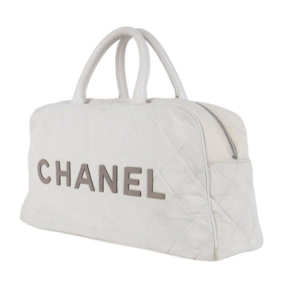 Sports Quilted Handbag White