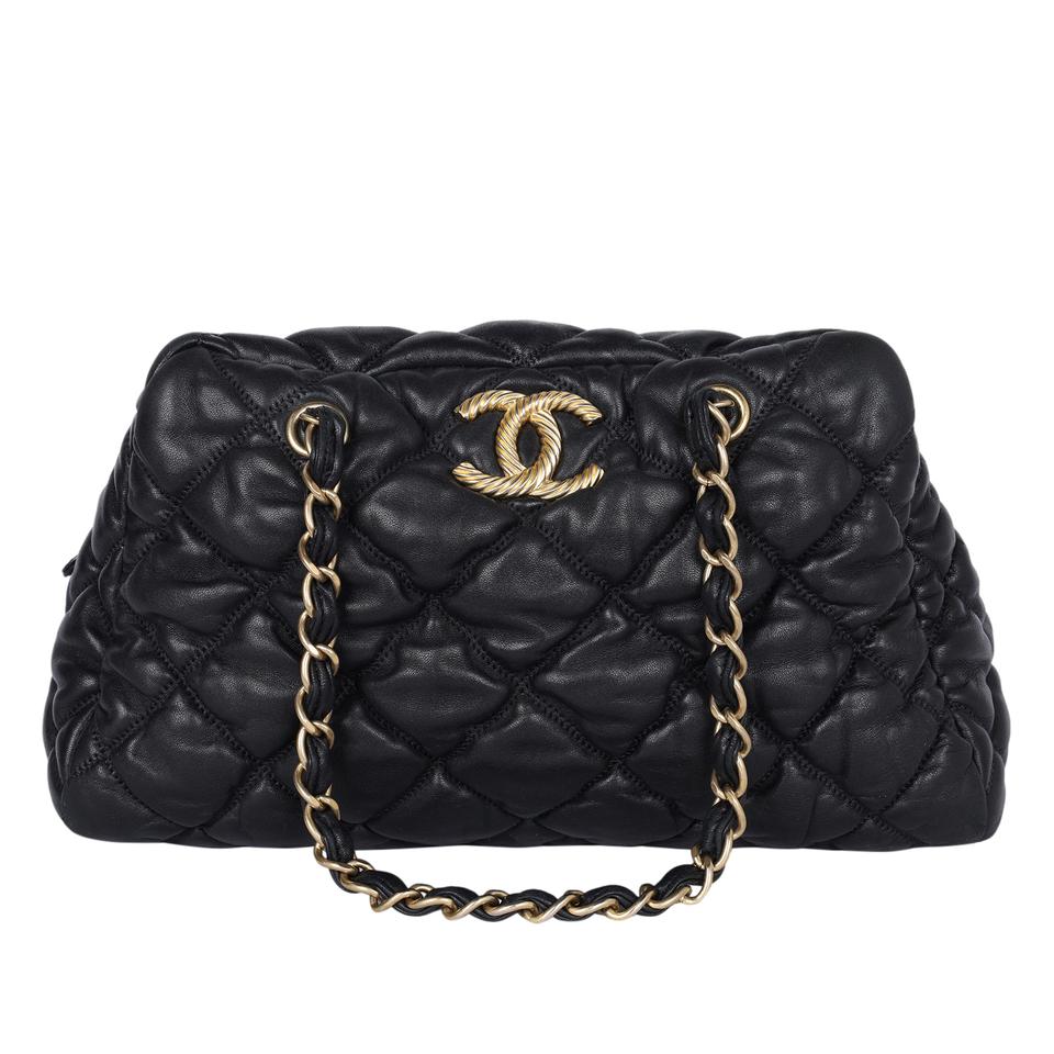 coco chanel black quilted handbag