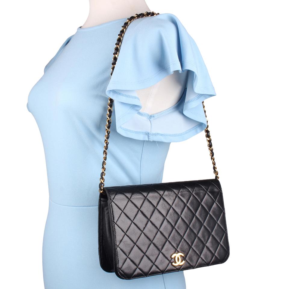 Chanel Small Classic Flap Bag in Royal Blue Lambskin with silver hardware