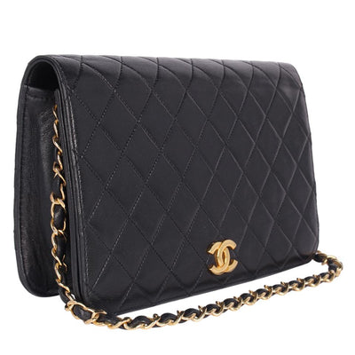Lambskin Quilted Single Flap Bag