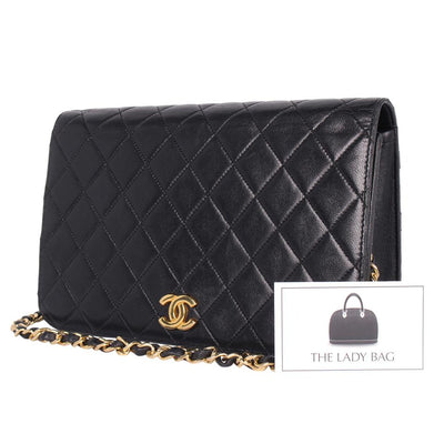 Lambskin Quilted Single Flap Bag