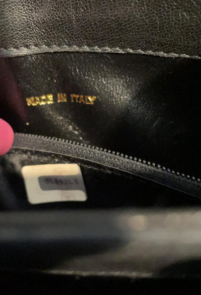 Classic Front Flap Tassel Lambskin Leather Cross Body Bag Black