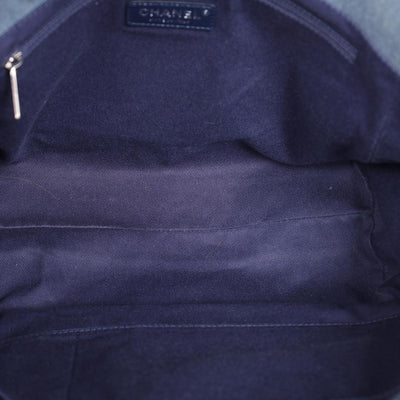 Sequin Canvas Leather Deauville Tote