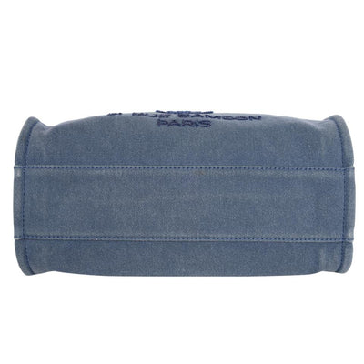 Sequin Canvas Leather Deauville Tote