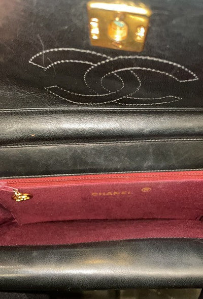 Classic Double Flap Quilted Lambskin Leather Shoulder Bag