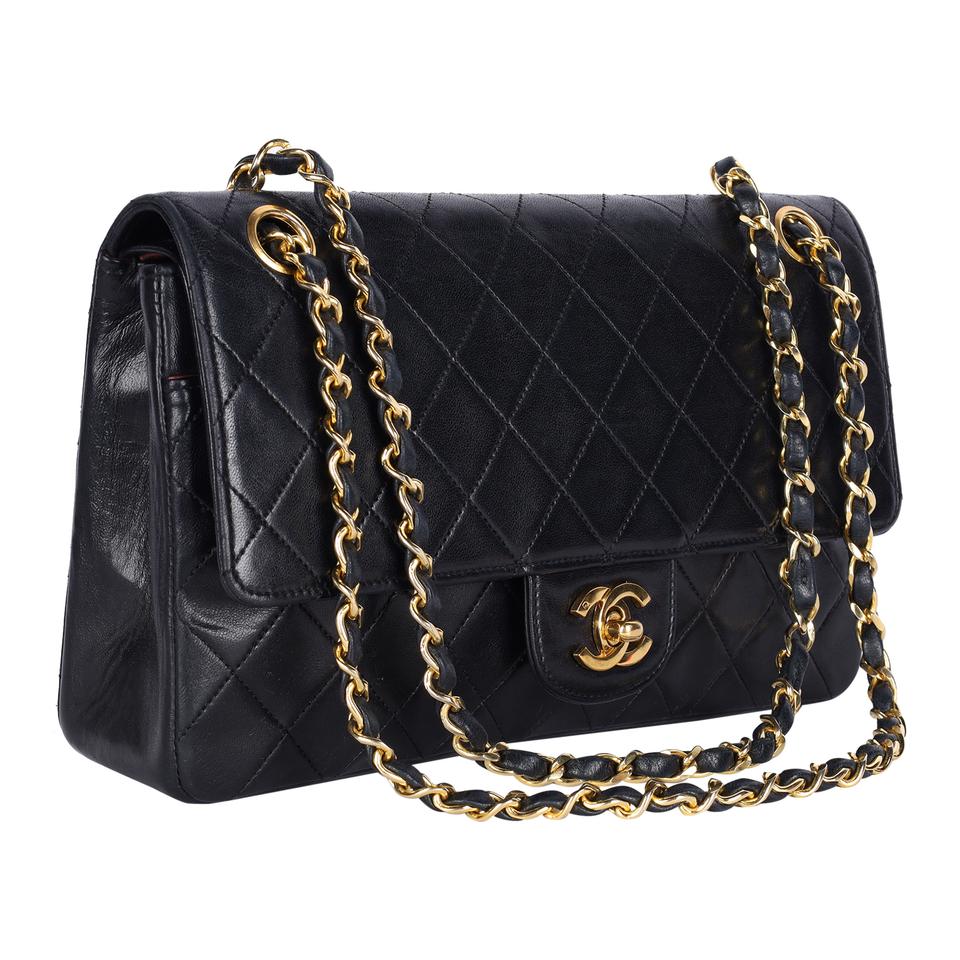 Chanel Pre-owned Medium Double Flap Shoulder Bag - Black