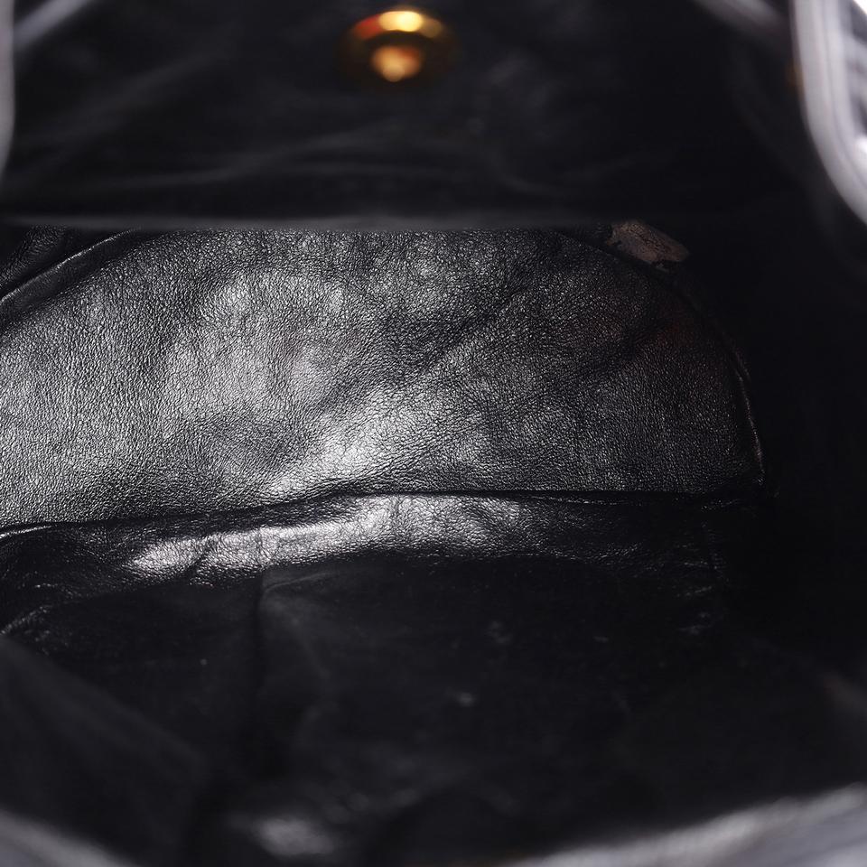 chanel black quilted caviar leather backpack bag Chanel 1996-1997 Matelassé Quilted Backpack