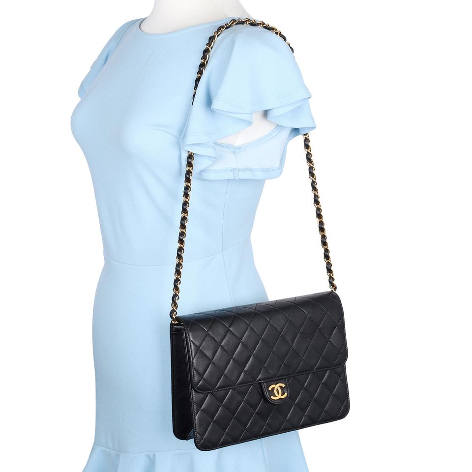 CC Lambskin Quilted Small Single Flap Bag