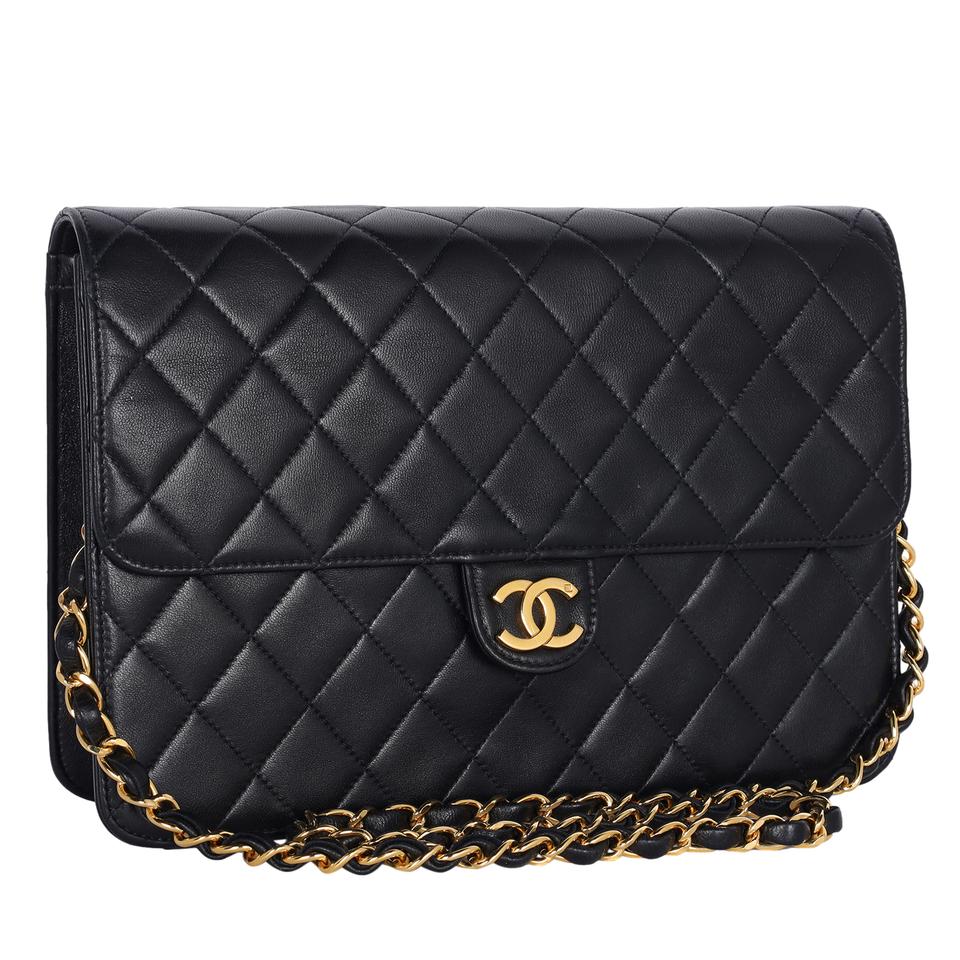 Chanel 2005 Black Giant Oversized CC Medium Flap Bag RHW