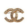 CC Gold Metal Rhinestone Pin Brooch (Authentic Pre-Owned)