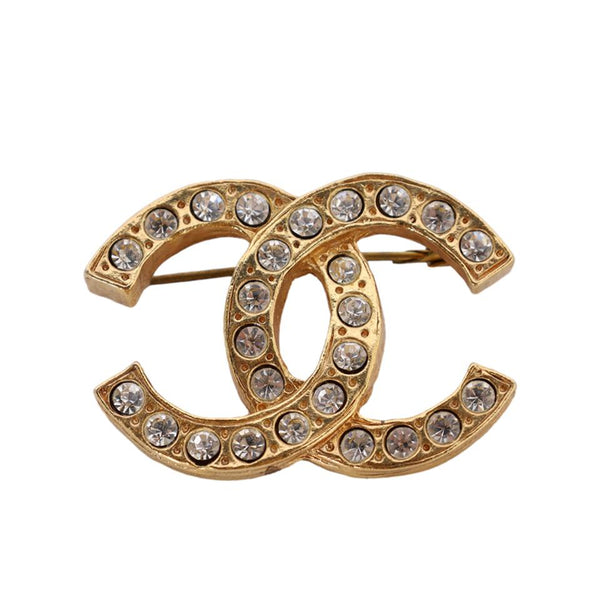 CC Gold Metal Rhinestone Pin Brooch (Authentic Pre-Owned) – The