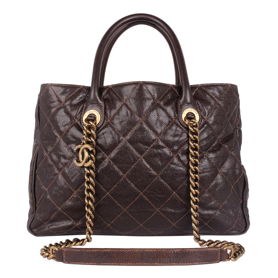 CC Quilted Glazed Caviar Tote (Authentic Pre-Owned)