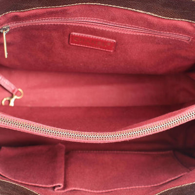 Glazed Caviar Quilted Shiva Tote