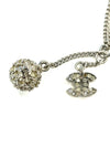 CC Rhinestone Silver Charms Necklace (Authentic Pre-Owned)
