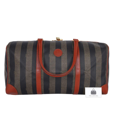 Zucca Striped Duffle Weekend Travel Bag