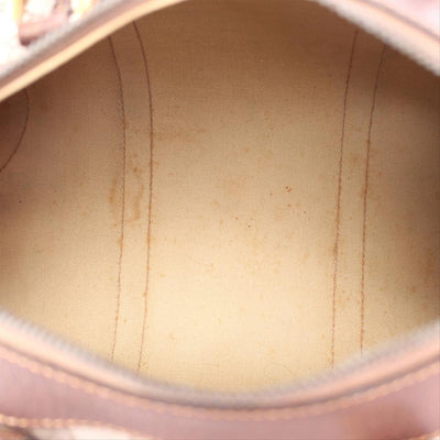 GG Monogram Canvas Leather Boston Satchel