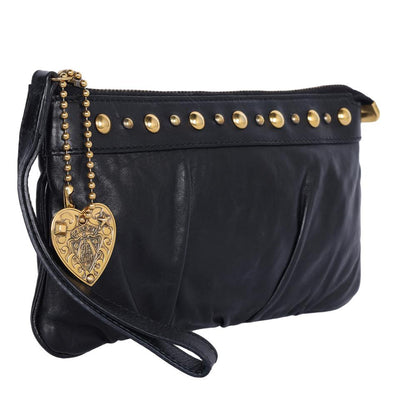 GG Leather Hysteria Clutch Wristlet