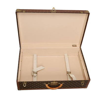 Monogram Alzer 75 Hard Case Trunk Weekend Travel Bag (Authentic Pre-Owned)