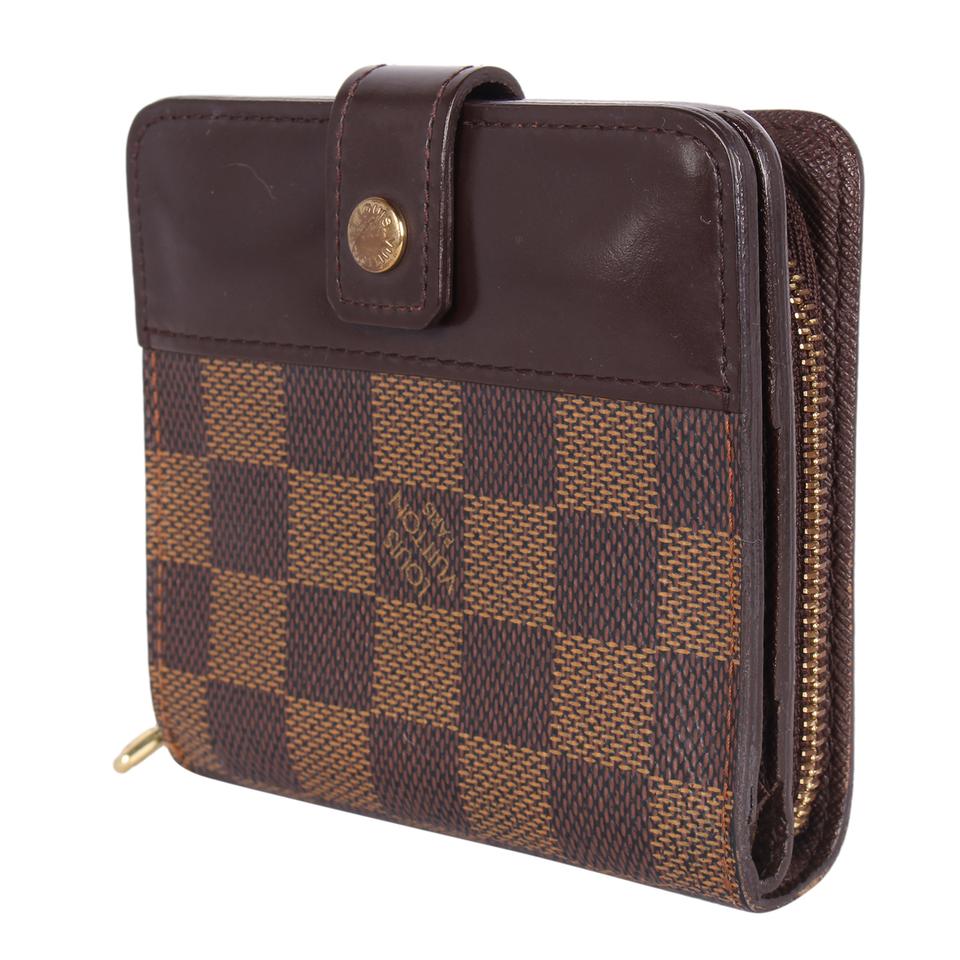 Louis Vuitton, Bags, Louis Vuitton Compact Zip Wallet Pm In Brown Damier  Ebene