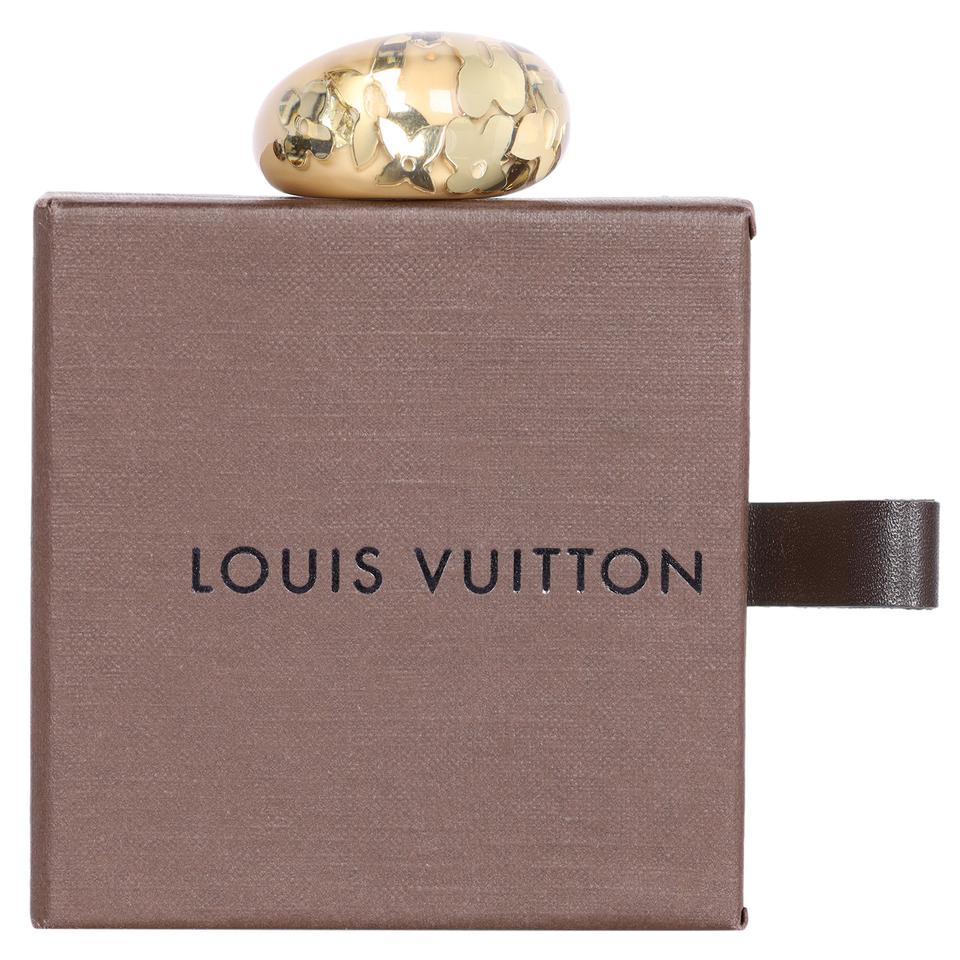 Louis Vuitton Clear Inclusion Resin Monogram Size 5 Ring