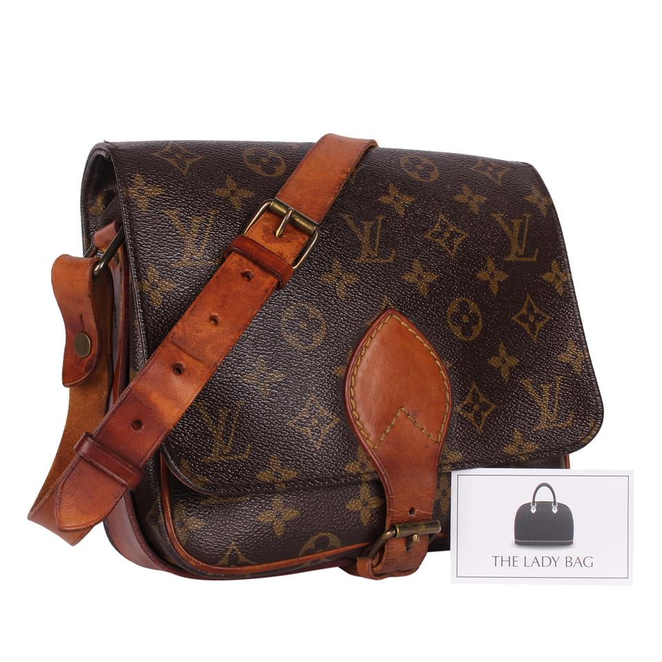 Authentic pre-owned Louis Vuitton Cartouchiere mm crossbody shoulder bag