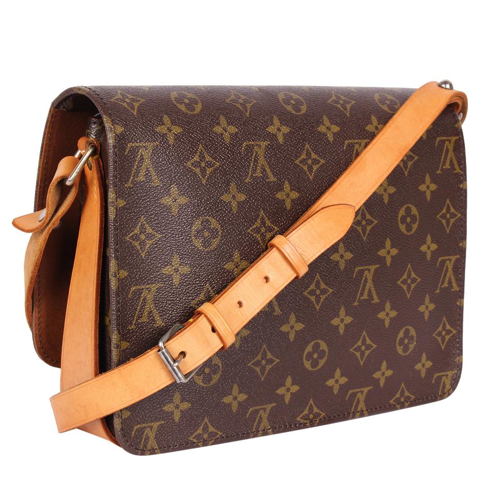 Louis Vuitton Musette Tango Brown Canvas Shoulder Bag (Pre-Owned)