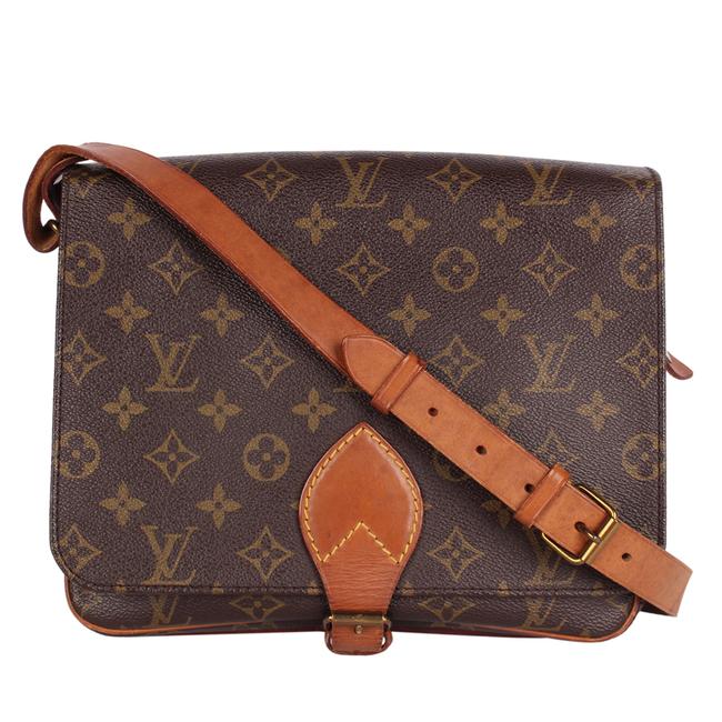 Brown Louis Vuitton Monogram Cartouchiere GM Crossbody Bag