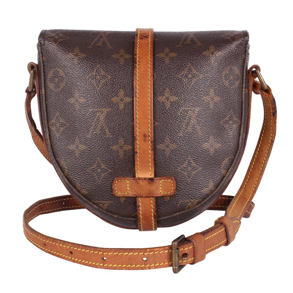 Authentic Louis Vuitton Chantilly GM Shoulder Bag Crossbody Brown #20547