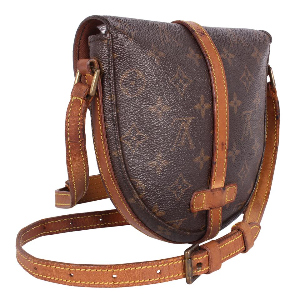 Chantilly leather crossbody bag Louis Vuitton Brown in Leather