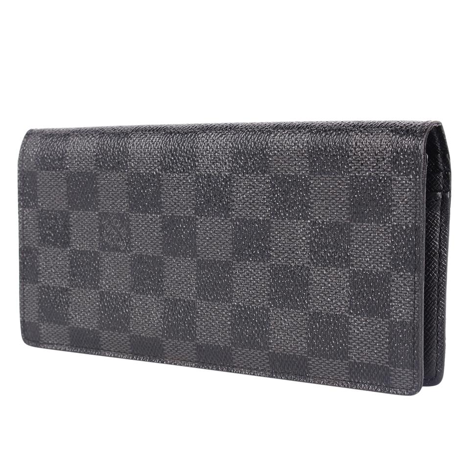 Louis Vuitton Black Damier Graphite Coated Canvas Zip Around