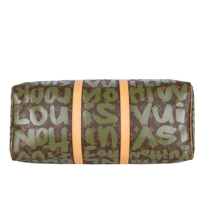 Stephen Sprouse Monogram Graffiti Keepall 50 Duffle Bag (Authentic Pre-Owned)
