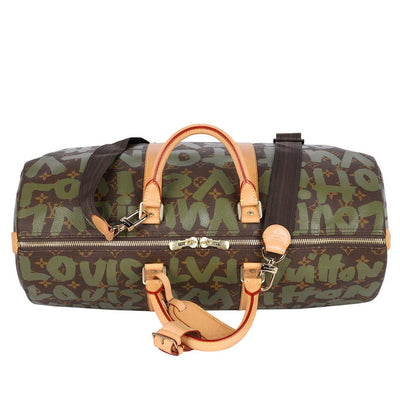 Stephen Sprouse Monogram Graffiti Keepall 50 Duffle Bag (Authentic Pre-Owned)